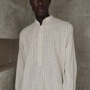 Zunna Lagos Quality Linen Shirt (stripe)