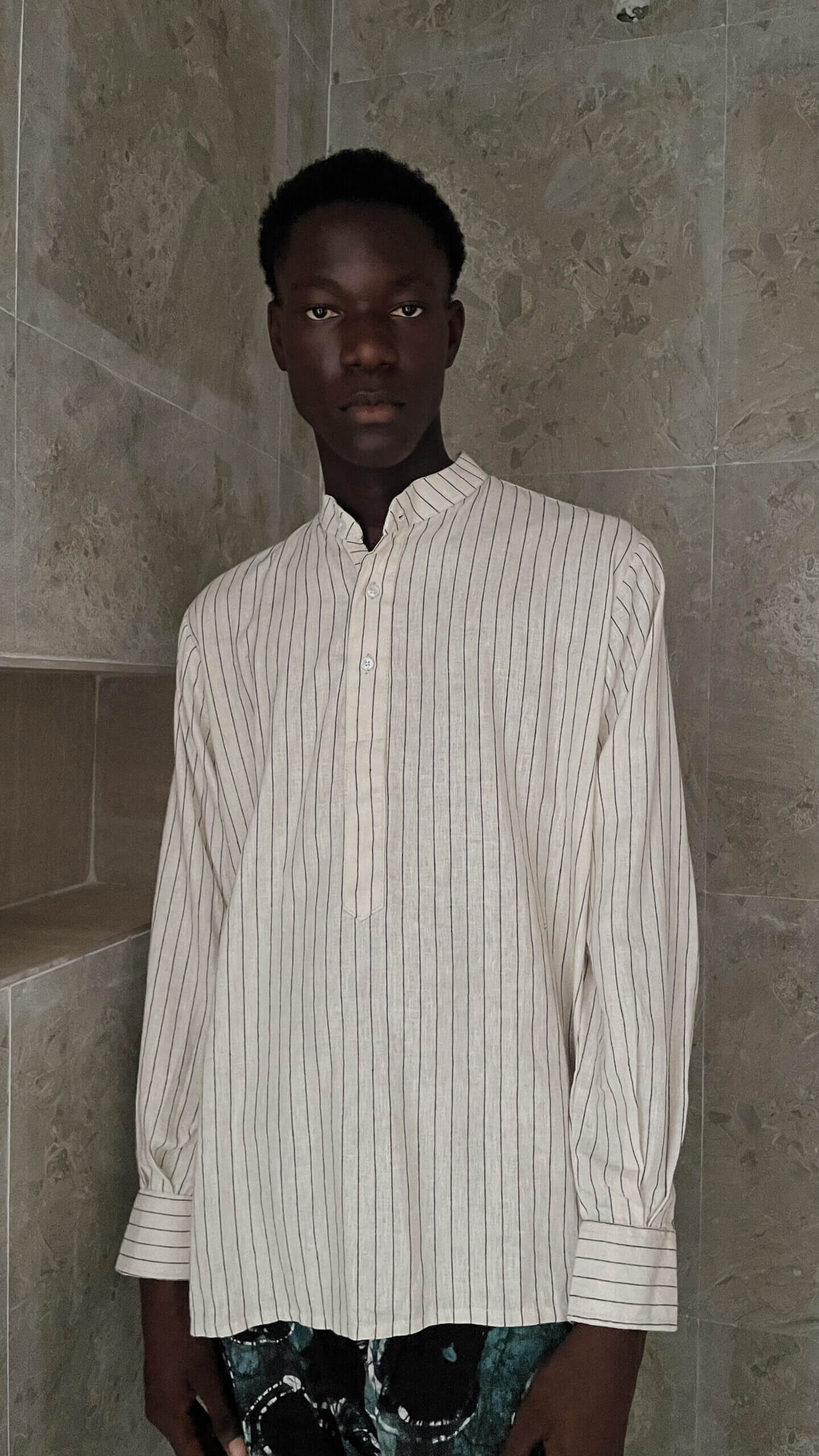 Zunna Lagos Quality Linen Shirt (stripe)
