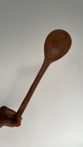 Uli' wood serving spoon