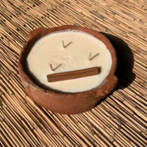Terracotta Cinnamon candle Bowl