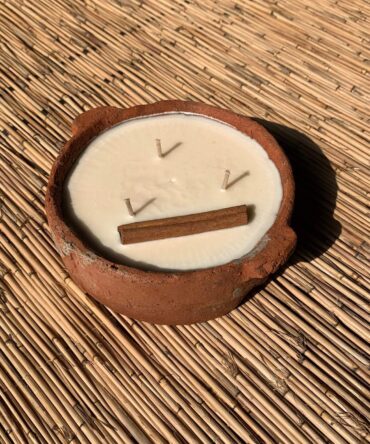 Terracotta Cinnamon candle Bowl