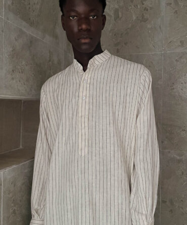 Zunna Lagos Quality Linen Shirt (stripe)