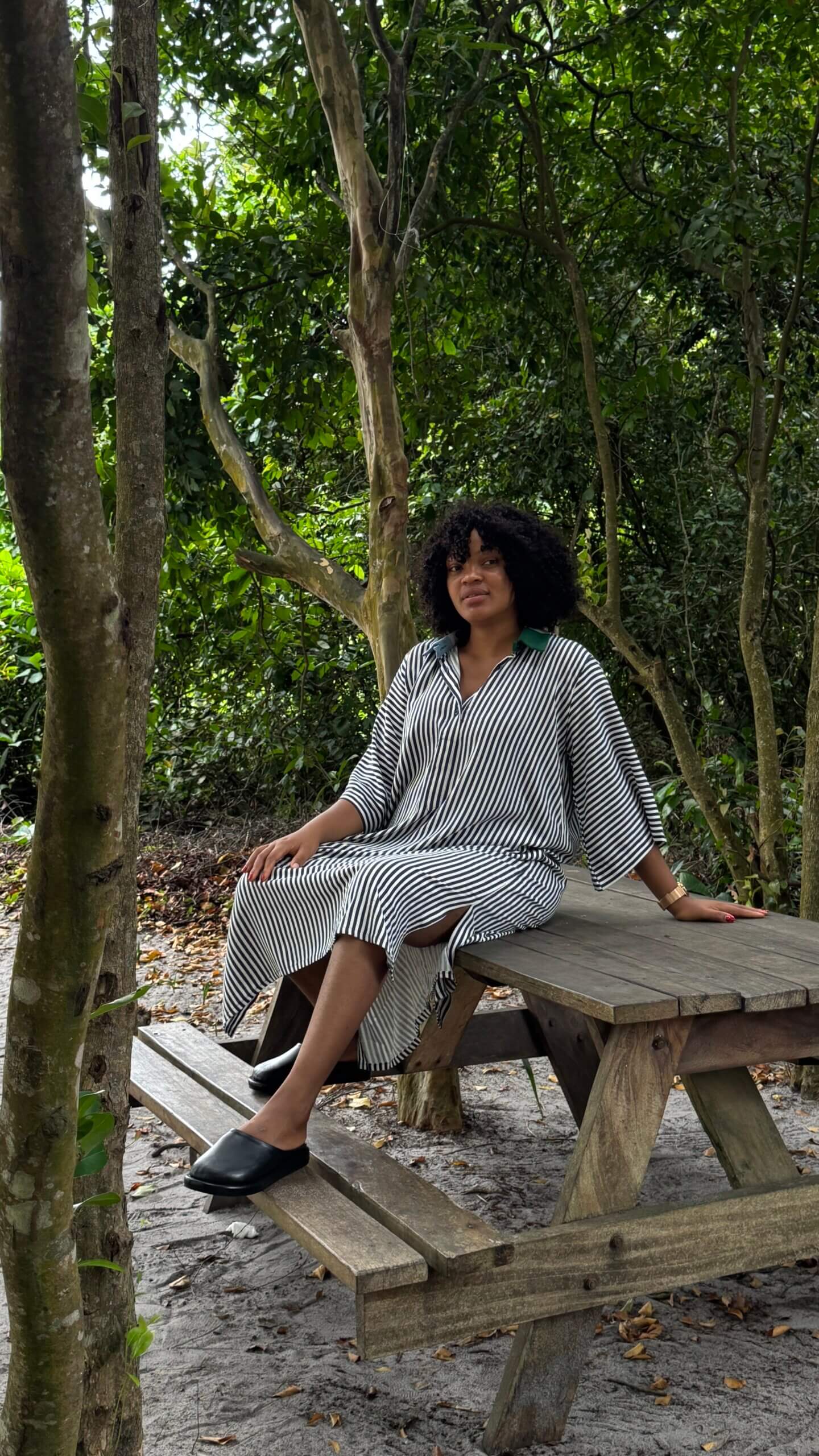 iló striped shirt dress - Image 2