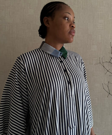 iló striped shirt dress